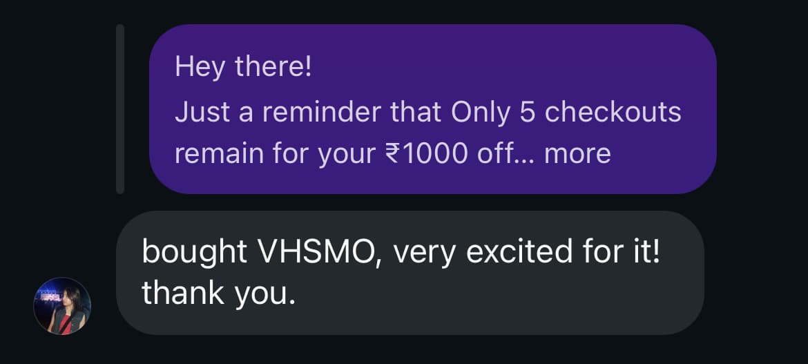 A message from the VHSMO community